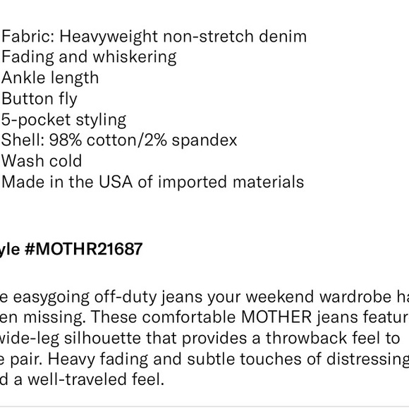 COPY - NWT MOTHER High Waist spinner skimp jeans - Picture 7 of 8